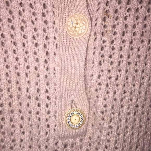 Rebecca Taylor alpaca shabby chic crystal sweater - Picture 2 of 5